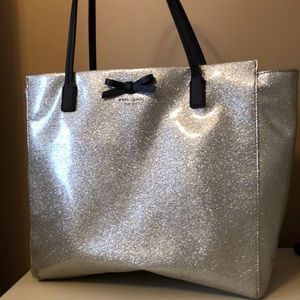 Kate Spade Silver Glitter Purse